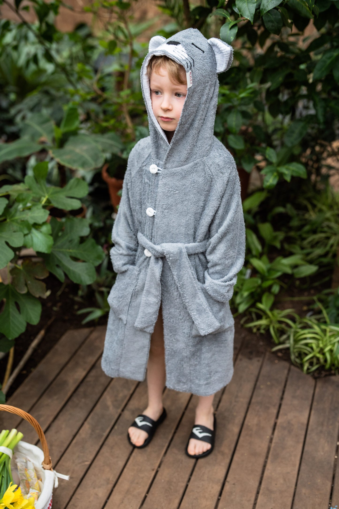 Bamboo Terry Bathrobe CAT – For KIDS (Size 122-150)