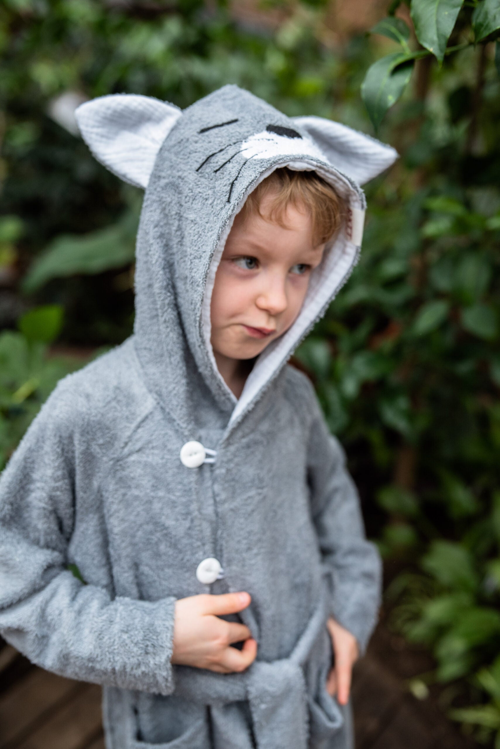 Bamboo Terry Bathrobe CAT – For KIDS (Size 122-150)